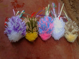 Fisherman's Crocheted Mouse W/Satin Tail  5 Colors   Stick Sold Separately