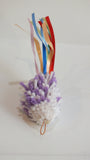 Fisherman's Crocheted Mouse W/Satin Tail  5 Colors   Stick Sold Separately